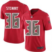 Wholesale Cheap Nike Buccaneers #36 M.J. Stewart Red Men's Stitched NFL Limited Rush Jersey