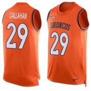 Wholesale Cheap Nike Broncos #29 Bryce Callahan Orange Team Color Men's Stitched NFL Limited Tank Top Jersey