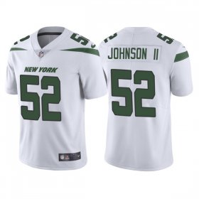 Wholesale Cheap Men\'s New York Jets #52 Jermaine Johnson II 2022 White Vapor Untouchable Limited Stitched Jersey