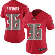Wholesale Cheap Nike Buccaneers #36 M.J. Stewart Red Women's Stitched NFL Limited Rush Jersey