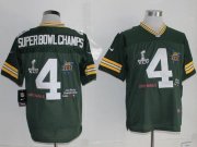 Wholesale Cheap Nike Packers #4 Superbowlchamps Green Team Color Men's Stitched NFL Limited Jersey