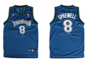 Wholesale Cheap Minnesota Timberwolves #8 Latrell Sprewell Blue Swingman Jersey