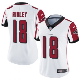 Wholesale Cheap Nike Falcons #18 Calvin Ridley White Women\'s Stitched NFL Vapor Untouchable Limited Jersey