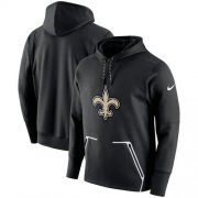Wholesale Cheap Men's New Orleans Saints Nike Black Champ Drive Vapor Speed Pullover Hoodie