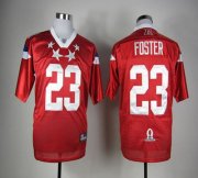Wholesale Cheap Texans #23 Arian Foster Red 2012 Pro Bowl Stitched NFL Jersey