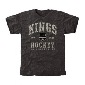 Wholesale Cheap Men\'s Los Angeles Kings Black Camo Stack T-Shirt