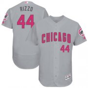 Wholesale Cheap Cubs #44 Anthony Rizzo Grey Flexbase Authentic Collection Mother's Day Stitched MLB Jersey