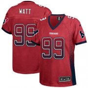 Wholesale Cheap Nike Texans #99 J.J. Watt Red Alternate Women's Stitched NFL Elite Drift Fashion Jersey