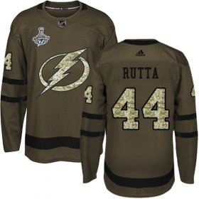 Cheap Adidas Lightning #44 Jan Rutta Green Salute to Service 2020 Stanley Cup Champions Stitched NHL Jersey
