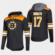 Wholesale Cheap Bruins #17 Ryan Donato Black 2018 Pullover Platinum Hoodie