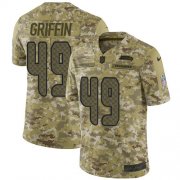 Wholesale Cheap Nike Seahawks #49 Shaquem Griffin Camo Men's Stitched NFL Limited 2018 Salute To Service Jersey