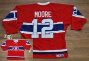 Wholesale Cheap Canadiens #12 Dominic Moore Stitched Red CH CCM Throwback NHL Jersey