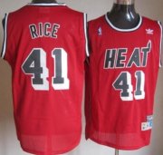 Wholesale Cheap Miami Heat #41 Glen Rice Red Swingman Throwback Jersey