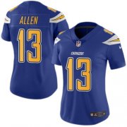 Wholesale Cheap Nike Chargers #13 Keenan Allen Electric Blue Women's Stitched NFL Limited Rush Jersey