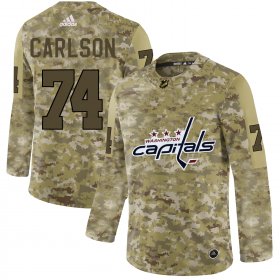 Wholesale Cheap Adidas Capitals #74 John Carlson Camo Authentic Stitched NHL Jersey