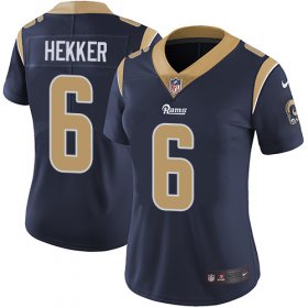 Wholesale Cheap Nike Rams #6 Johnny Hekker Navy Blue Team Color Women\'s Stitched NFL Vapor Untouchable Limited Jersey