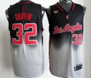 Wholesale Cheap Los Angeles Clippers #32 Blake Griffin Black/Gray Fadeaway Fashion Jersey