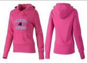 Wholesale Cheap Women's Carolina Panthers Heart & Soul Pullover Hoodie Pink