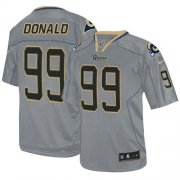 Wholesale Cheap Nike Rams #99 Aaron Donald Lights Out Grey Men's Stitched NFL Elite Jersey