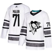 Wholesale Cheap Adidas Penguins #71 Evgeni Malkin White 2019 All-Star Game Parley Authentic Stitched NHL Jersey