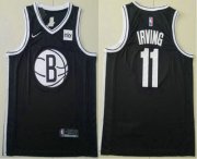 Wholesale Cheap Men's Brooklyn Nets #11 Kyrie Irving Black 2019 NEW Nike Swingman Stitched NBA Jersey With The Sponsor Logo