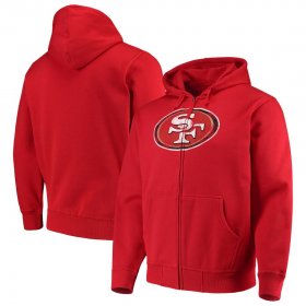 Wholesale Cheap San Francisco 49ers G-III Sports by Carl Banks Primary Logo Full-Zip Hoodie Scarlet