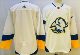 Cheap Men\'s Buffalo Sabres Blank White 2022 Reverse Retro Authentic Jersey