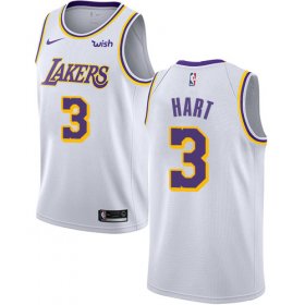 Wholesale Cheap Men\'s Los Angeles Lakers #3 Josh Hart White Nike NBA Association Edition Authentic Jersey