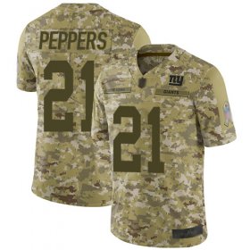 Wholesale Cheap Nike Giants #21 Jabrill Peppers Camo Men\'s Stitched NFL Limited 2018 Salute To Service Jersey