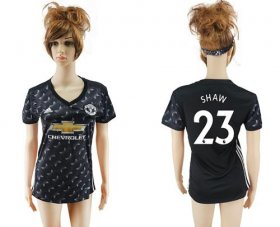 Wholesale Cheap Women\'s Manchester United #23 Shaw Away Soccer Club Jersey