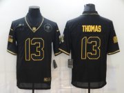 Wholesale Cheap Men's New Orleans Saints #13 Michael Thomas Black Gold 2020 Salute To Service Stitched NFL Nike Limited Jersey
