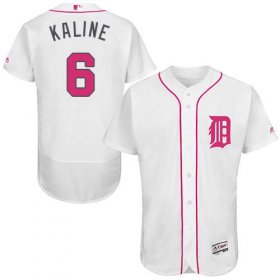 Wholesale Cheap Tigers #6 Al Kaline White Flexbase Authentic Collection Mother\'s Day Stitched MLB Jersey
