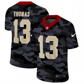 Cheap New Orleans Saints #13 Michael Thomas Men\'s Nike 2020 Black CAMO Vapor Untouchable Limited Stitched NFL Jersey