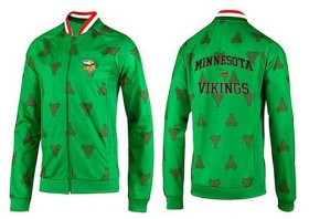 Wholesale Cheap NFL Minnesota Vikings Heart Jacket Green