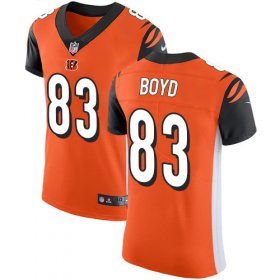 Wholesale Cheap Nike Bengals #83 Tyler Boyd Orange Alternate Men\'s Stitched NFL Vapor Untouchable Elite Jersey