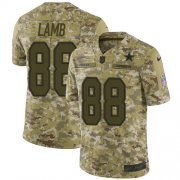 Wholesale Cheap Nike Cowboys #88 CeeDee Lamb Camo Men's Stitched NFL Limited 2018 Salute To Service Jersey