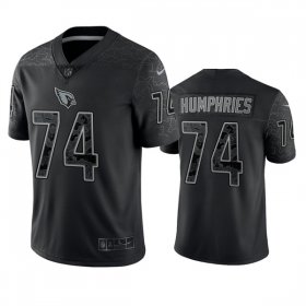 Wholesale Cheap Men\'s Arizona Cardinals #74 D.J. Humphries Black Reflective Limited Stitched Football Jersey
