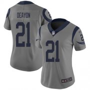 Wholesale Cheap Nike Rams #21 Donte Deayon Gray Women's Stitched NFL Limited Inverted Legend Jersey