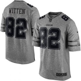 Wholesale Cheap Nike Cowboys #82 Jason Witten Gray Men\'s Stitched NFL Limited Gridiron Gray Jersey
