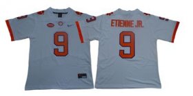 Wholesale Cheap Men\'s Nike Clemson Tigers #9 Travis Etienne Jr White Team Color 2019 New Limited Football Jersey