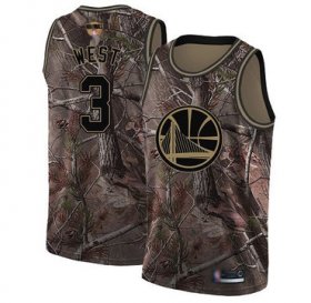 Wholesale Cheap Warriors #3 David West Camo 2019 Finals Bound Basketball Swingman Realtree Collection Jersey