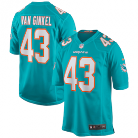 Wholesale Cheap Men\'s Miami Dolphins #43 Andrew Van Ginkel White Stitched Football Jersey