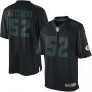 Wholesale Cheap Nike Packers #52 Clay Matthews Black Men's Stitched NFL Impact Limited Jersey