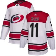 Wholesale Cheap Adidas Hurricanes #11 Jordan Staal White Road Authentic Stitched NHL Jersey