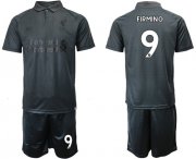 Wholesale Cheap Liverpool #9 Firmino Black Soccer Club Jersey