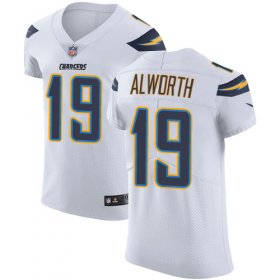 Wholesale Cheap Nike Chargers #19 Lance Alworth White Men\'s Stitched NFL Vapor Untouchable Elite Jersey