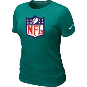 Wholesale Cheap Women\'s Nike NFL Logo NFL T-Shirt Light Green
