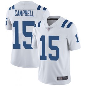 Wholesale Cheap Nike Colts #15 Parris Campbell White Men\'s Stitched NFL Vapor Untouchable Limited Jersey