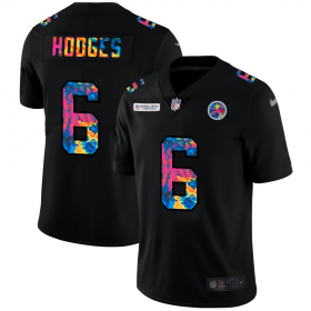 Cheap Pittsburgh Steelers #6 Devlin Hodges Men\'s Nike Multi-Color Black 2020 NFL Crucial Catch Vapor Untouchable Limited Jersey