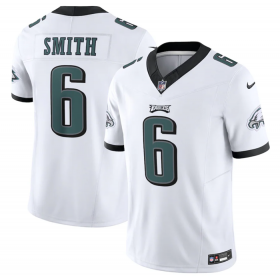Wholesale Cheap Men\'s Philadelphia Eagles #6 DeVonta Smith White 2023 F.U.S.E. Vapor Untouchable Limited Stitched Football Jersey